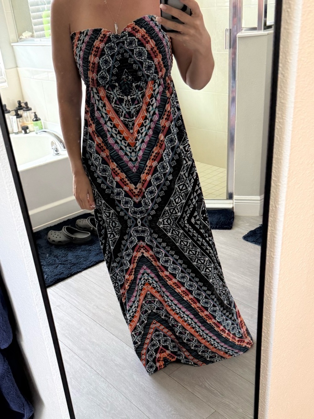 Full Tilt Vibrant Patterned Maxi Dress